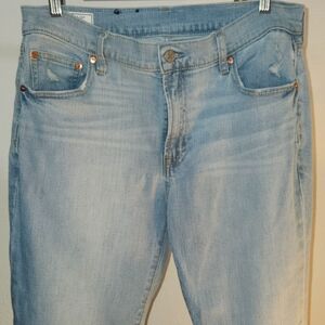 Gap mid-rise girlfriend jeans